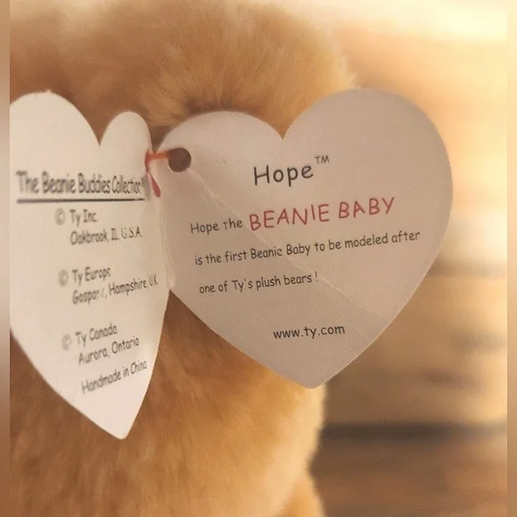 Ty Beanie Buddies Hope praying bear plush H44 - Picture 7 of 10